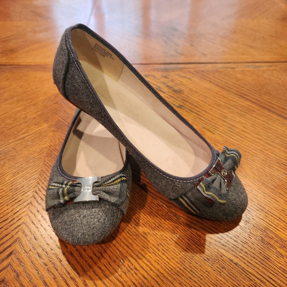 Charter Club Pimmas Felted Wool Ballet Flats in Gray